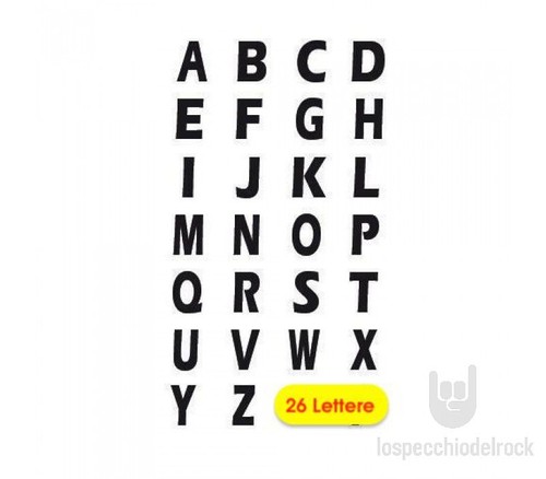 Music mat lettere adesive - -,