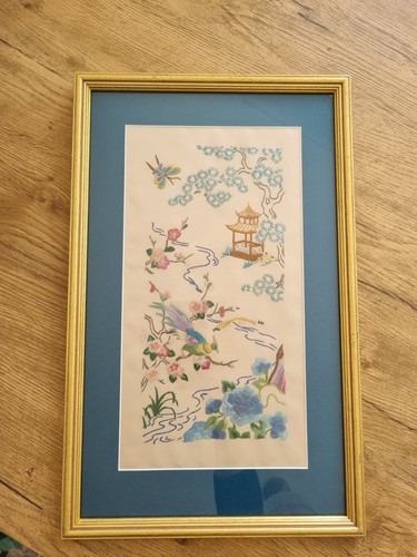 Quadro cinese ricamato - , mano