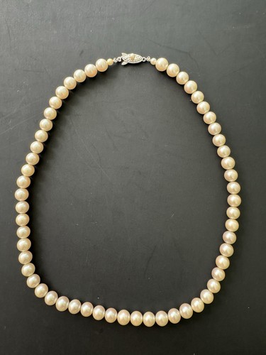 Collana perle naturali 7mm - collana,