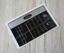 Adesivo schema cambio Ford per