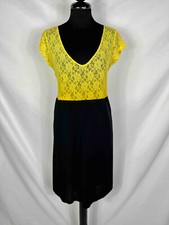 UNGARO PARIS Abito Vestito Donna Pizzo Elegante Cocktail Woman Dress Sz.M - 44