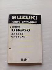 Suzuki GR 650 1983 catalogo ricambi originale spare parts catalogue