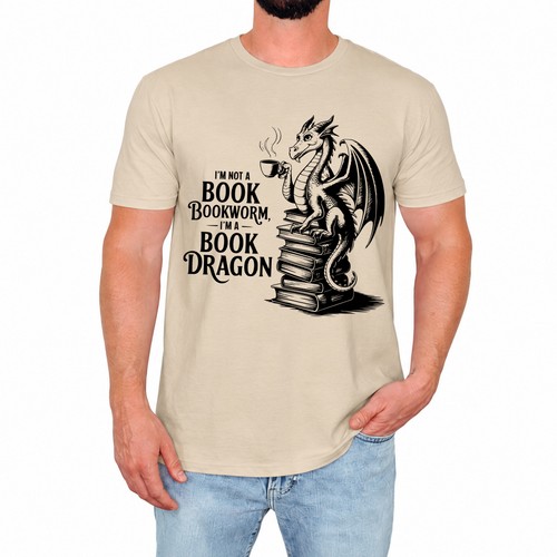Shirt uomo drago libro - drago,