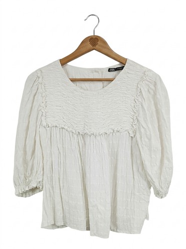 Zara camicetta donna bianco - zara,
