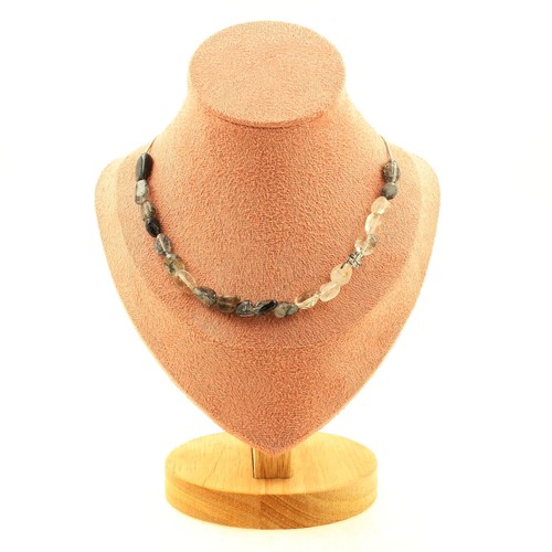 Collana perle quarzo a - quarzo,