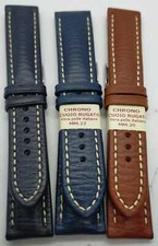 CINTURINO CUOIO RUGATO COMPATIBILE BREITLING CHRONOMAT 18/16 20/18 22/20 (LOGO)