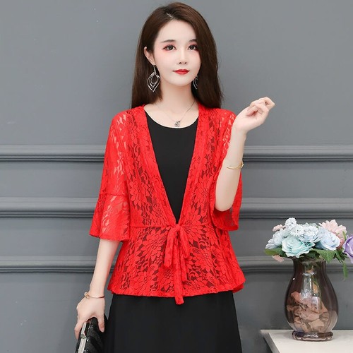 Cardigan donna pizzo - , floreale