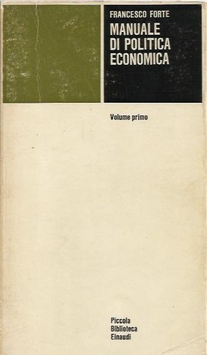 Manuale economia politica - manuale, di