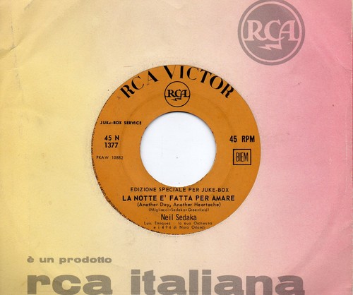 Neil sedaka italiano disco - in,