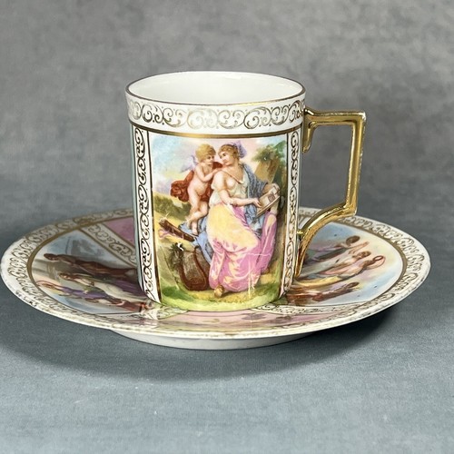 Antica tazza piattino dresda - e,