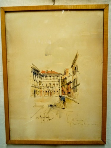 Monfoschi 1956 acquerello - monfoschi,,