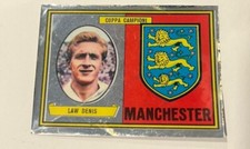 Scudetto Law Denis (Inghilterra) ALBUM CALCIATORI MIRA 1967/68 Recuperata Buona!