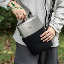 Borraccia Titanio 1,4L Antiperdite Ultraleggera Viaggio Campeggio Zaino Borraccia