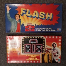 Lotto 2 giochi da tavolo anni '80 - MIKE BONGIORNO - "FLASH & BIS"  *INCOMPLETI*