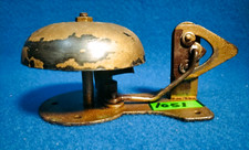 1051- Campanella ring da muro con supporto in ferro a molla  Vintage