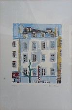 Orfeo Tamburi,  litografia su carta, 1970, stampa 27x22,5 cm. Foglio 59x42 cm.