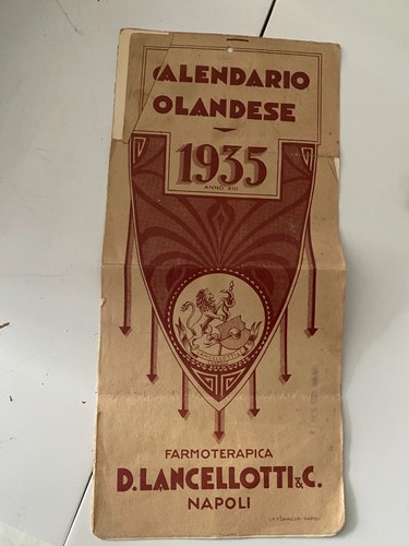 Calendario olandese 1935 - olandese,