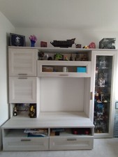 Soggiorno porta TV, Mondo convenienza, Legno, Vetrina, Mensole, Cassettoni