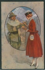 Lib1089 - CARTOLINA d'Epoca PUBBLICITARIA Illustrata - COGNAC BUTON Terzi ALPINI
