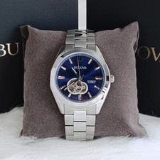 Orologio Uomo Bulova Surveyor Blu Classico Cronografo 96A275 Automatico Nuovo 42mm