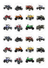 24 Quad commestibili glassa