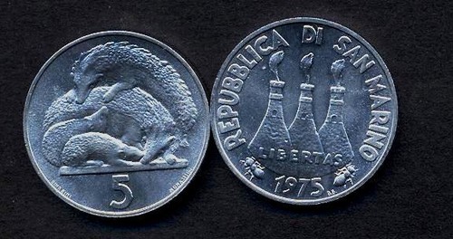 San marino lire - san,
