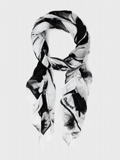 Sciarpa foulard denim floreale