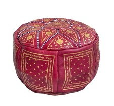 Pouf marocchino in pelle