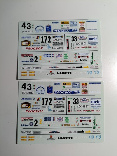Decals peugeot 106 rally - decals,