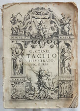 Opere di Cornelio Tacito e vita di Agricola, in Venetia appresso I Giunti, 1620
