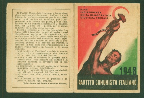 Tessera partito comunista - tessera,
