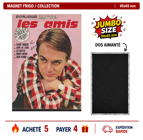 Magnet frigo claude francois - frigo,