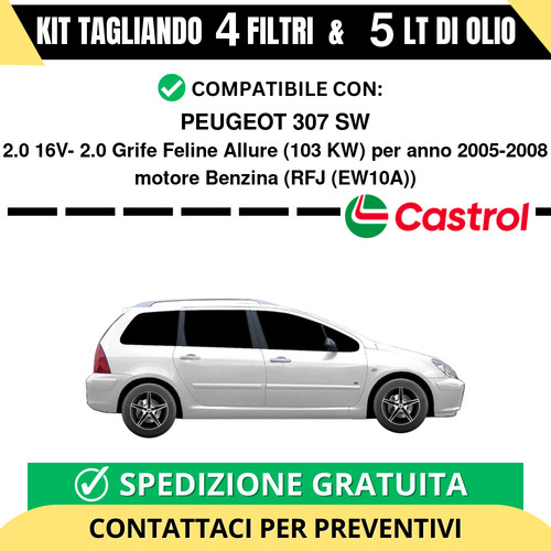 Tagliando per peugeot 307 - tagliando, sw