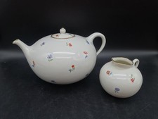 Set servizio da thè Richard-Ginori decoro fiori teiera lattiera forma LUISA