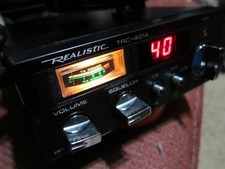 Radio CB realistica 40 canali funzionante modello TRC-421A con microfono E CAVO ALIMENTAZIONE