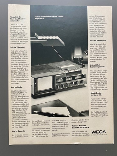 Wega unit radio portatile - radio,