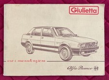 GIULIETTA Alfa Romeo Libretto Uso e Manutenzione - Vintage