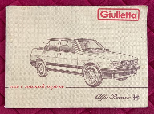 Giulietta alfa romeo libretto - romeo,