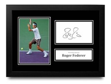 Roger Federer firmato A4