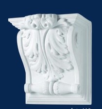 MENSOLA CAPITELLO IN GESSO ANTICATO H.28 - L.24.5 - P.18.5 ARREDO PER INTERNO