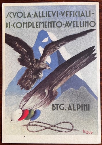 Cartolina militare scuola - cartolina,