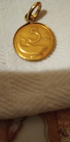 Moneta oro lire 1954 - 5,