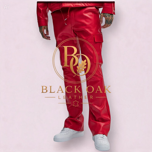 Pantaloni cargo uomo pelle - , di
