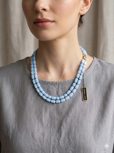 Collana doppio filo con