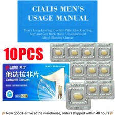 Cia*lis Men's Usage Manual, Men's Long-Lasting Erecton-Pill,｜10PCS