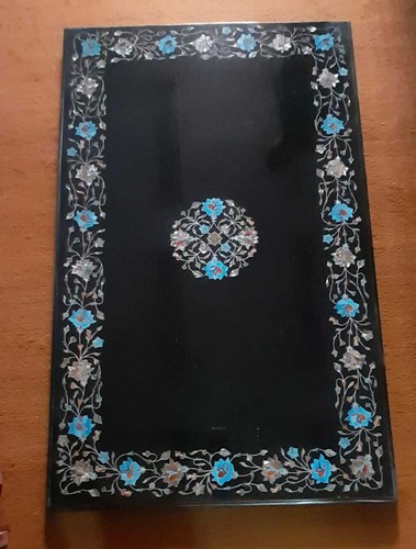 Tavolino marmo nero - 3'x2',
