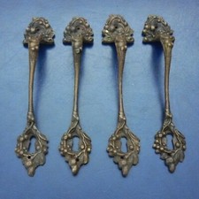 4 MANIGLIE  ANTICHE IN OTTONE