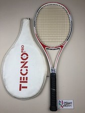 TECNO PRO FIBERGLASS COMPOSITE 18x19 L2 Racchetta Tennis Vintage Racket e Fodero
