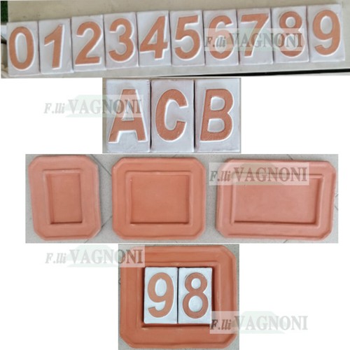 Numero civico terracotta - numero,