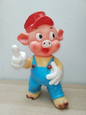 I Tre Porcellini Personaggio LEDRA  - JIMMY Pupazzo VINTAGE in Gomma PVC  -